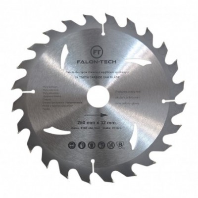 Medienos pjovimo diskas 250×32-25,4mm, 24T