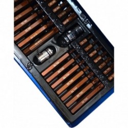 IMBUS, TORX ir SPLINE antgalių rinkinys 40 dalių