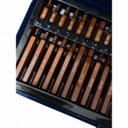 IMBUS, TORX ir SPLINE antgalių rinkinys 40 dalių
