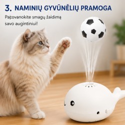 Mini ventiliatorius su skraidančiu kamuoliuku (baltas) Mini ventiliatorius su skraidančiu kamuoliuku (baltas)