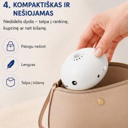 Mini ventiliatorius su skraidančiu kamuoliuku (baltas) Mini ventiliatorius su skraidančiu kamuoliuku (baltas)