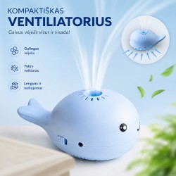 Mini ventiliatorius su skraidančiu kamuoliuku (mėlynas) Mini ventiliatorius su skraidančiu kamuoliuku (mėlynas)