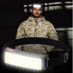 Kompaktiškas LED COB galvos žibintuvėlis Kompaktiškas LED COB galvos žibintuvėlis