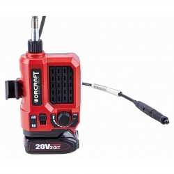 Akumuliatorinis mini tiesinis šlifuoklis su priedais WORCRAFT 20V LI-ION Akumuliatorinis mini tiesinis šlifuoklis su priedais WORCRAFT 20V LI-ION