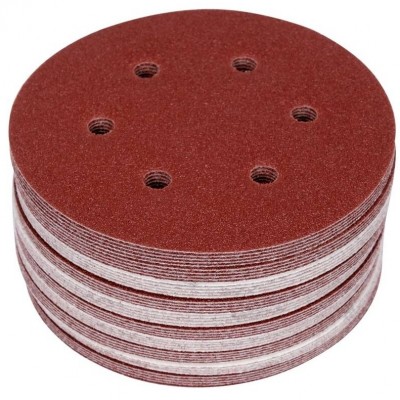 Šlifavimo popierius 150mm (6 skylių) (50vnt)