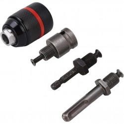 Griebtuvas gręžtuvui 1/ 2'' Ø2-13mm su adapteriais 4vnt.