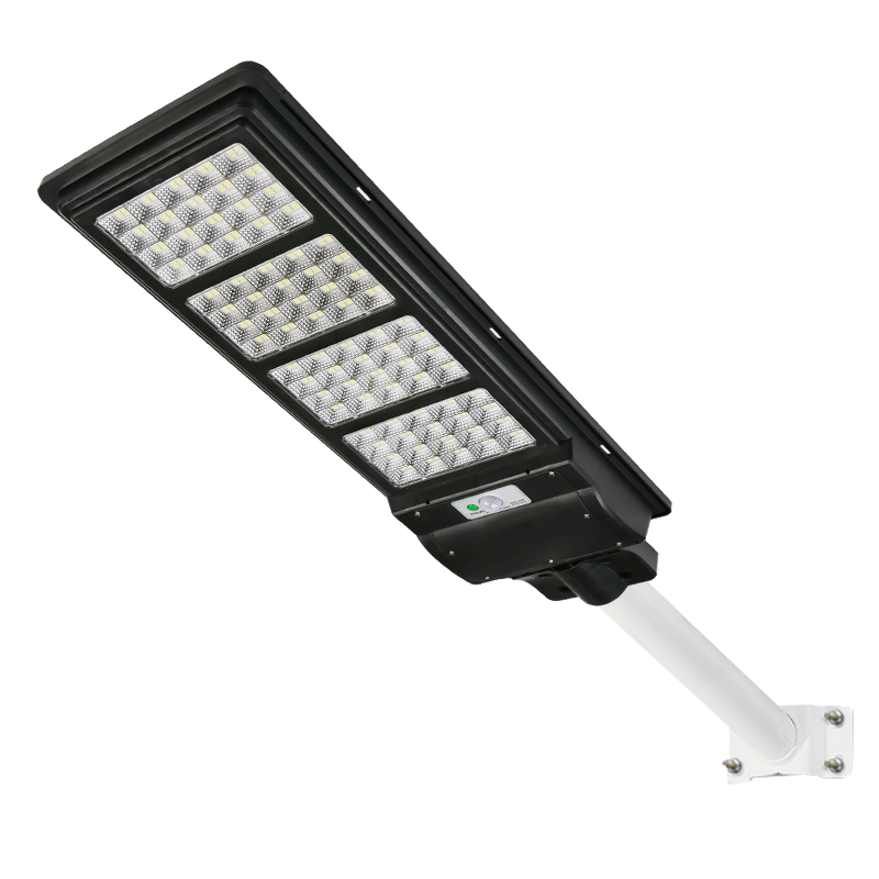 Gatvės šviestuvas su saulės baterija 120W ir laikikliu