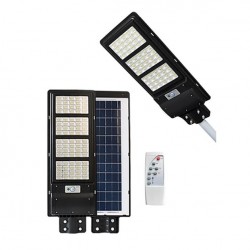 Gatvės šviestuvas su saulės baterija 120W ir laikikliu