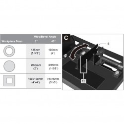 Metalo pjovimo staklės 400mm 3000W, 380V