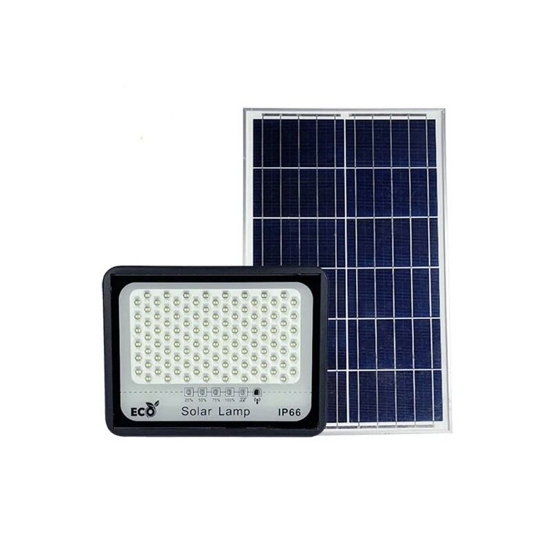 Autonominis šviestuvas su saulės baterija ir šviesos jutikliu 50W