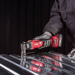 Akumuliatorinės skardos kirpimo žirklės WORCRAFT 20V LI-ION