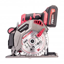 Akumuliatorinis pjūklas diskinis su laseriu 165mm WORCRAFT 20V LI-ION