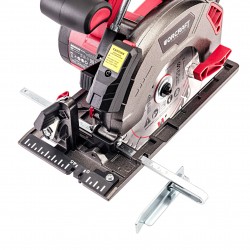 Akumuliatorinis pjūklas diskinis su laseriu 165mm WORCRAFT 20V LI-ION