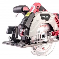 Akumuliatorinis pjūklas diskinis su laseriu 165mm WORCRAFT 20V LI-ION