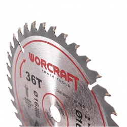 Akumuliatorinis pjūklas diskinis su laseriu 165mm WORCRAFT 20V LI-ION