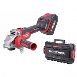 Akumuliatorinis šlifuoklis kampinis 125mm WORCRAFT 20V LI-ION (plastikinė dėžė) Akumuliatorinis šlifuoklis kampinis 125mm WORCRAFT 20V LI-ION (plastikinė dėžė)