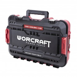 Akumuliatorinis šlifuoklis kampinis 125mm WORCRAFT 20V LI-ION (plastikinė dėžė) Akumuliatorinis šlifuoklis kampinis 125mm WORCRAFT 20V LI-ION (plastikinė dėžė)