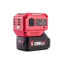 Akumuliatoriaus inverteris WORCRAFT 220V+USB 20V LI-ION