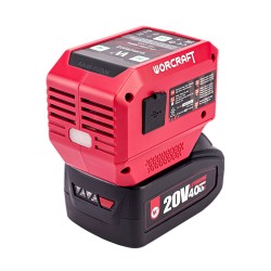 Akumuliatoriaus inverteris WORCRAFT 220V+USB 20V LI-ION