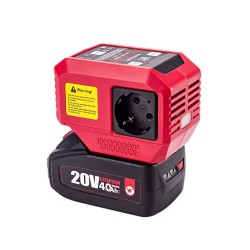 Akumuliatoriaus inverteris WORCRAFT 220V+USB 20V LI-ION