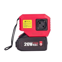 Akumuliatoriaus inverteris WORCRAFT 220V+USB 20V LI-ION