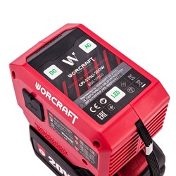 Akumuliatoriaus inverteris WORCRAFT 220V+USB 20V LI-ION
