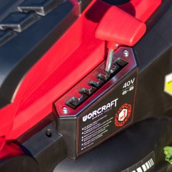 Akumuliatorinė vėjapjovė WORCRAFT su 6.0Ah akumuliatoriais 40V (20V+20V) LI-ION Akumuliatorinė vėjapjovė WORCRAFT su 6.0Ah akumuliatoriais 40V (20V+20V) LI-ION