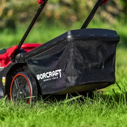 Akumuliatorinė vėjapjovė WORCRAFT su 6.0Ah akumuliatoriais 40V (20V+20V) LI-ION Akumuliatorinė vėjapjovė WORCRAFT su 6.0Ah akumuliatoriais 40V (20V+20V) LI-ION
