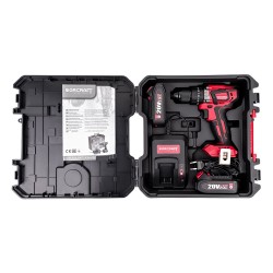 Akumuliatorinis suktuvas-gręžtuvas su kalimu WORCRAFT 20V LI-ION ir priedais 78vnt., 2x2.0Ah Akumuliatorinis suktuvas-gręžtuvas su kalimu WORCRAFT 20V LI-ION ir priedais 78vnt., 2x2.0Ah