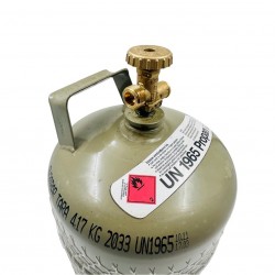 Dujų balionas 3 kg buitiniu ventiliu (tuščias) | 7,4 l LPG balionas – GOZ