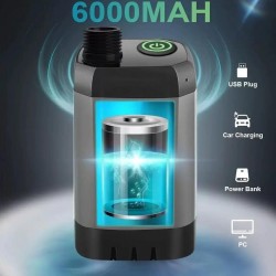 Nešiojamas lauko dušas 6000 mAh su LED ekranu, USB-C Nešiojamas lauko dušas 6000 mAh su LED ekranu, USB-C
