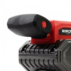 Akumuliatorinis vibracinis įrankis plytelėms su plastikine dėže WORCRAFT 20V 2.0Ah