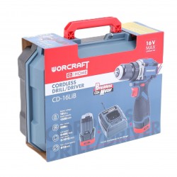 Akumuliatorinis suktuvas-gręžtuvas WORCRAFT su priedais 16.8V LI-ION (pl.dėž.) Akumuliatorinis suktuvas-gręžtuvas WORCRAFT su priedais 16.8V LI-ION (pl.dėž.)