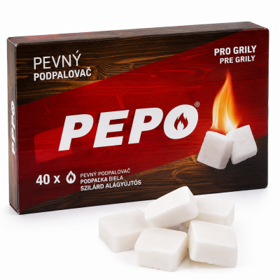 PEPO kietasis ugnies įkūrėjas 280 g (40 kubelių)