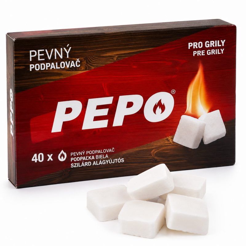 PEPO kietasis ugnies įkūrėjas 280 g (40 kubelių)