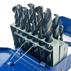 Grąžtų metalui rinkinys HSS M35 (25vnt) 1.0-13.0mm(cobalt)