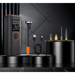 Įkraunamas elektrinis padangų kompresorius su „Power Bank“ funkcija, 160 PSI