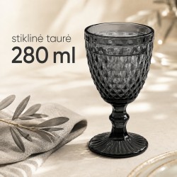 Stiklinė taurė (Juoda) Stiklinė taurė (Juoda)