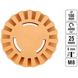 Diskinis trintukas su koteliu klijų šalinimui 100mm