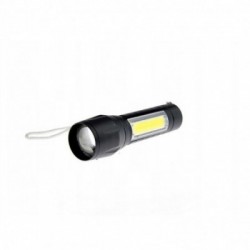 XPE diodas + COB LED žibintuvėlis, ZOOM, USB