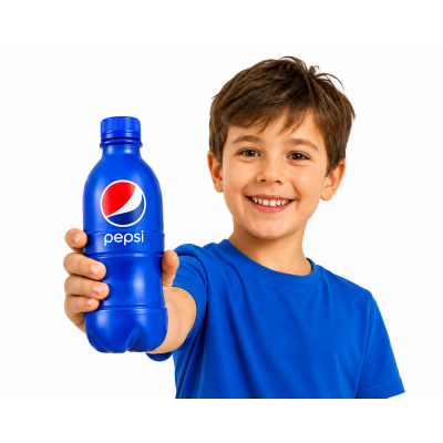Minkštas spaudžiamas pepsi...