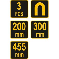 Magnetinių laikiklių įrankiams rinkinys (3vnt)