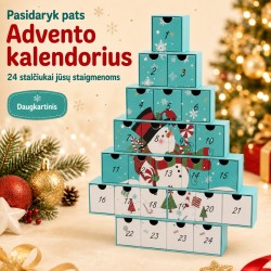 „Pasidaryk pats“ advento kalendorius su 24 stalčiukais – Sniego senis