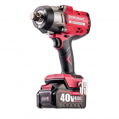 Akumuliatorinis smūginis veržliasukis WORCRAFT 3/ 4'' 2600Nm 40V LI-ION (pl.dėž.)