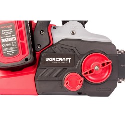 Akumuliatorinis grandininis pjūklas WORCRAFT 40V (20V+20V) LI-ION (Be akumuliatorių ir įkroviklio)