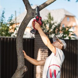 Akumuliatorinis grandininis mini pjūklas WORCRAFT 20V LI-ION (Be akumuliatoriaus ir įkroviklio)