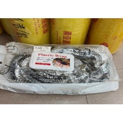 Sidabrinės maisto uždengimo plėvelės su elastine juosta