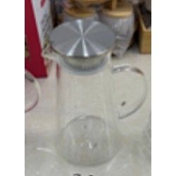 Stiklinis ąsotis su metaliniu dangteliu 1800 ml TR2336B Stiklinis ąsotis su metaliniu dangteliu 1800 ml TR2336B