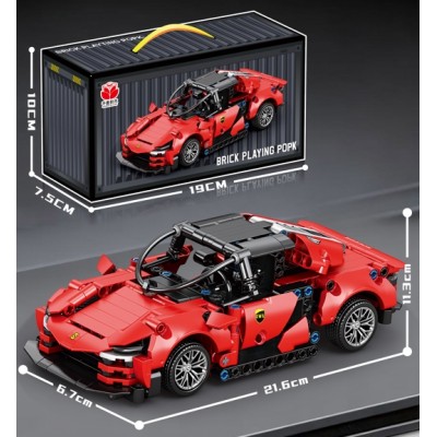 Konstruktorius sportinis automobilis konteinerio dėžutėje TR2387F