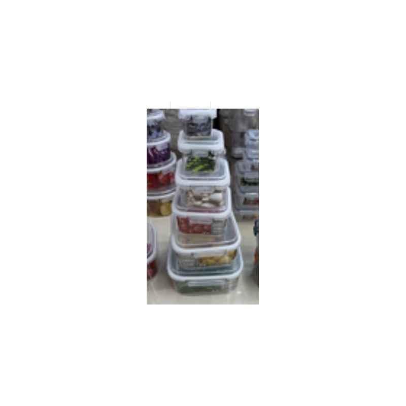 Plastikinių maisto laikymo indų rinkinys su dangčiais (6 vnt.) TR2358B